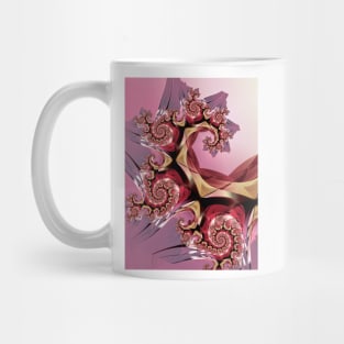 Pink Spiral Pattern Mug